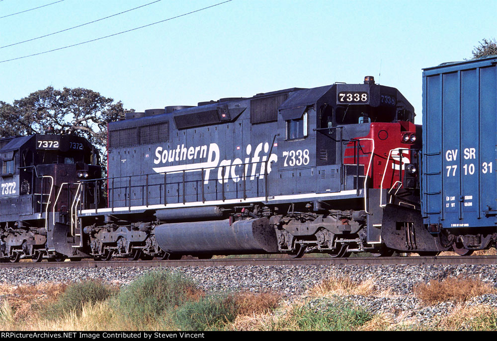 Southern Pacific SD40R #7338 on WB